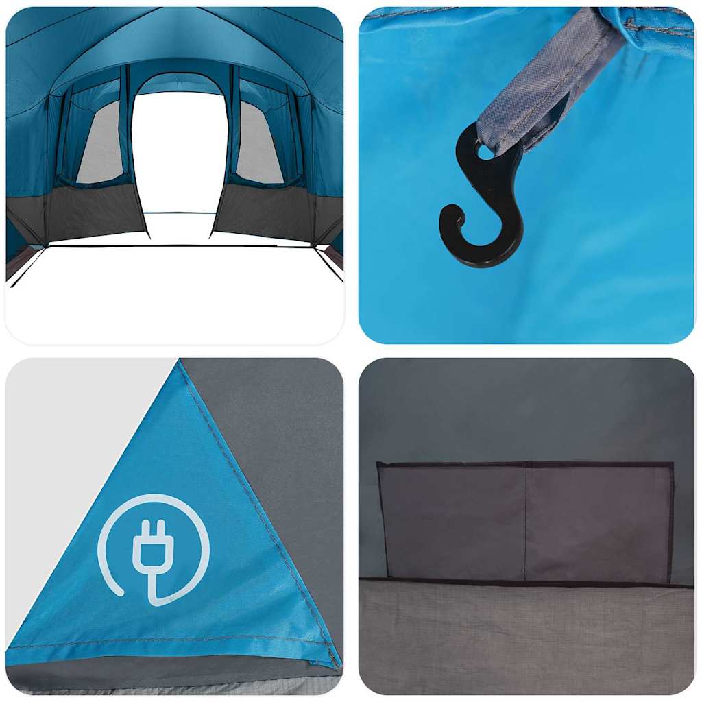 Tenda per famiglie 12 persone 12 persona Blu e Grigio