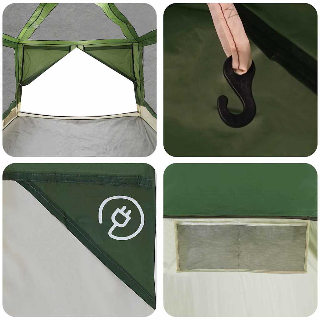 Tenda interna per 7 persone 7 persona Verde e Grigio