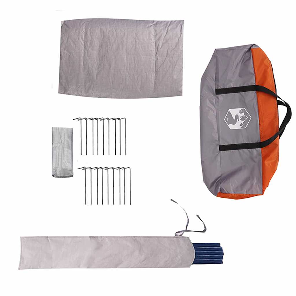 Tenda a teepee per 10 persone 10 persona Grigio e arancione