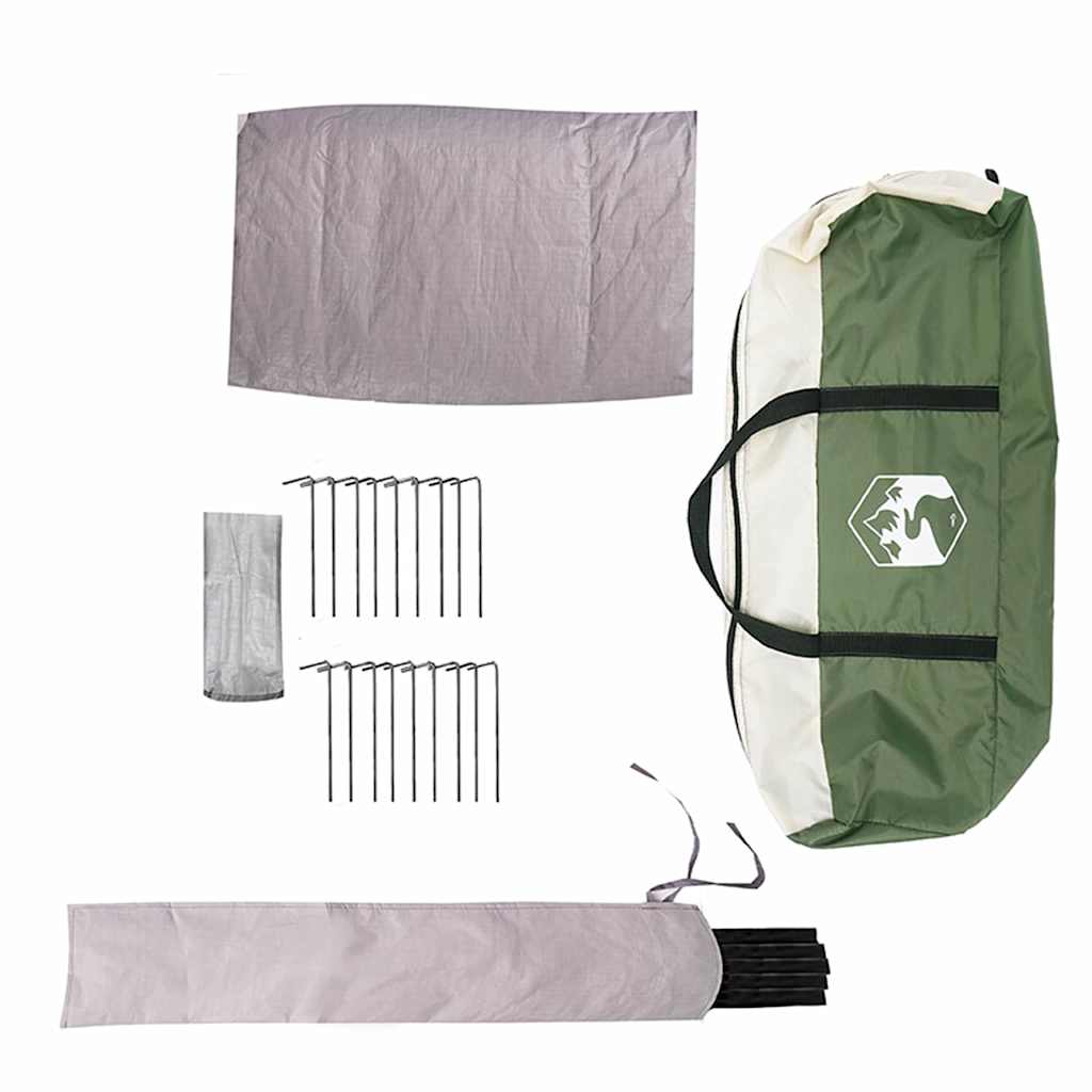 Tenda Teepee per 8 Persone 8 persona Verde e Bianco