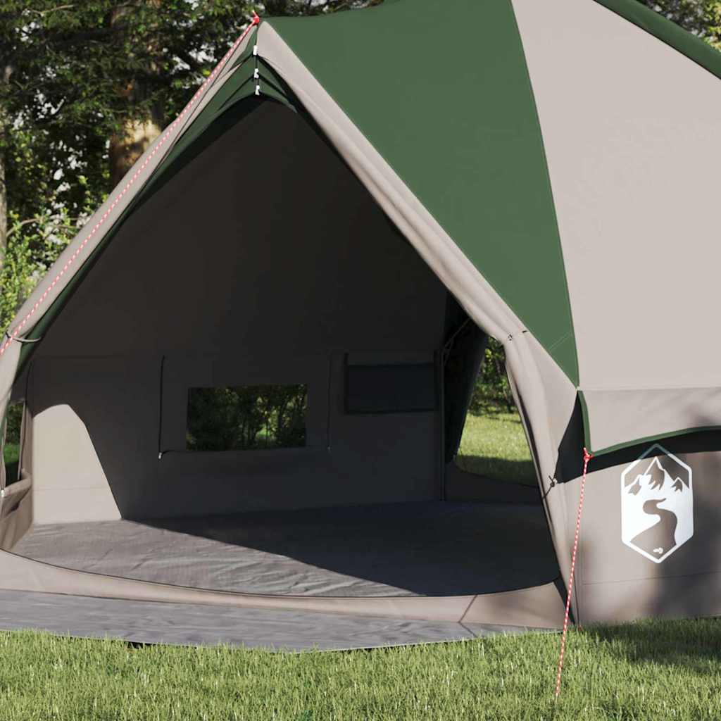 Tenda Teepee per 8 Persone 8 persona Verde e Bianco