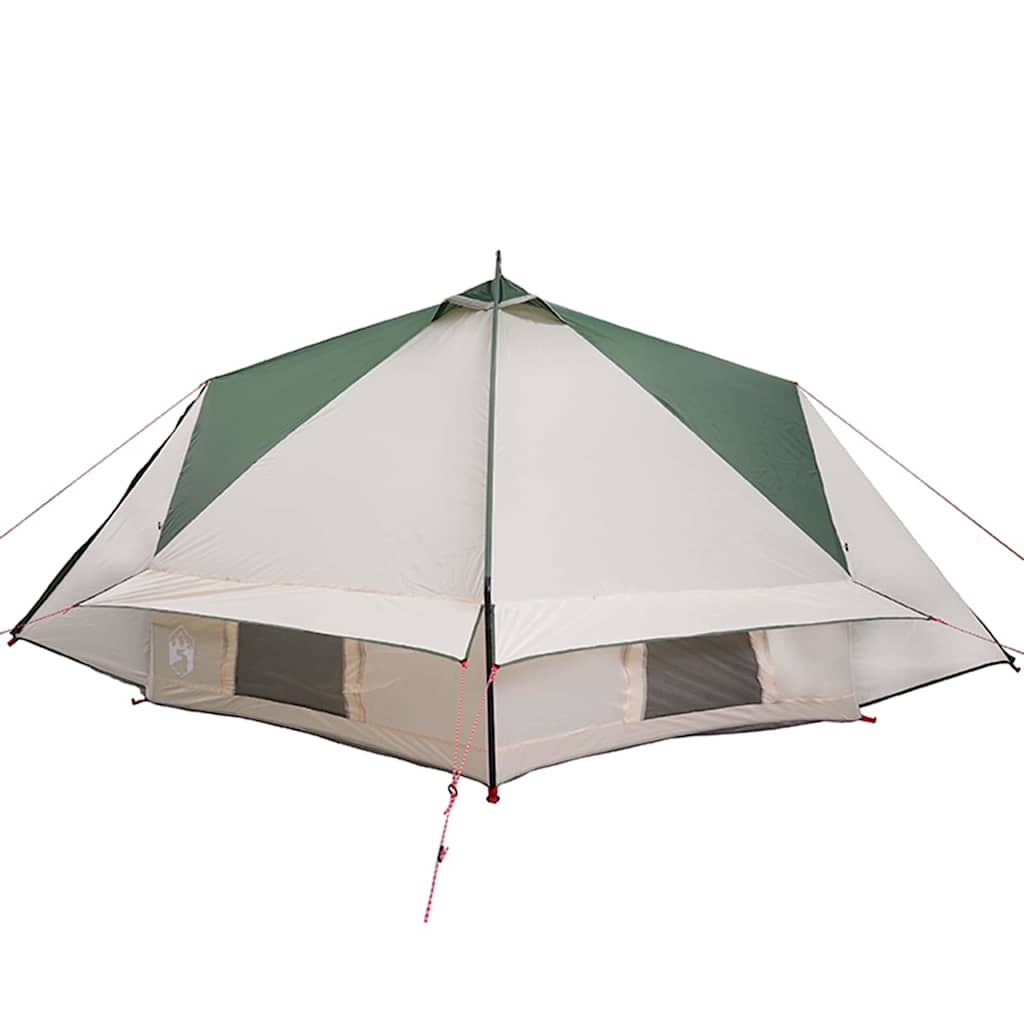 Tenda Teepee per 8 Persone 8 persona Verde e Bianco