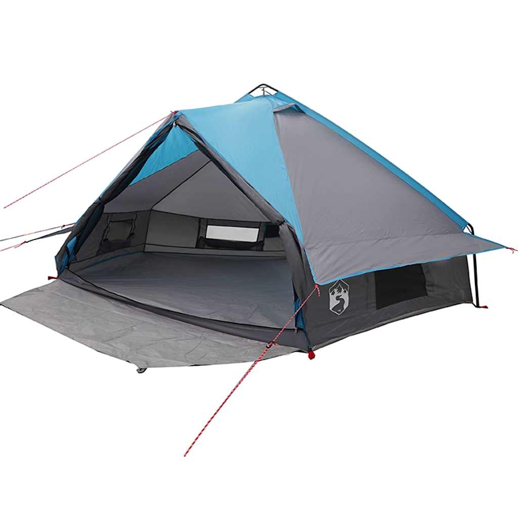 Tenda Teepee per 8 Persone 8 persona Blu e Grigio