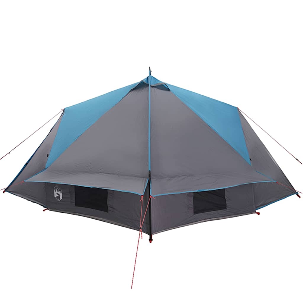 Tenda Teepee per 8 Persone 8 persona Blu e Grigio