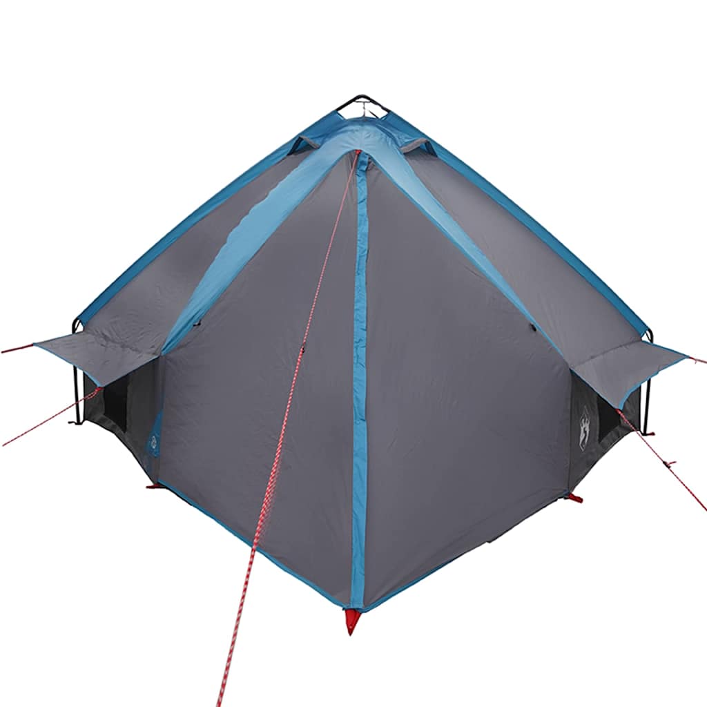 Tenda Teepee per 8 Persone 8 persona Blu e Grigio