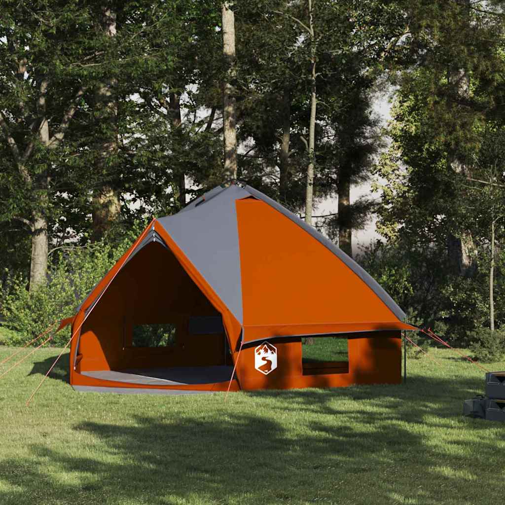 Tenda Teepee per 8 Persone 8 persona Grigio e arancione