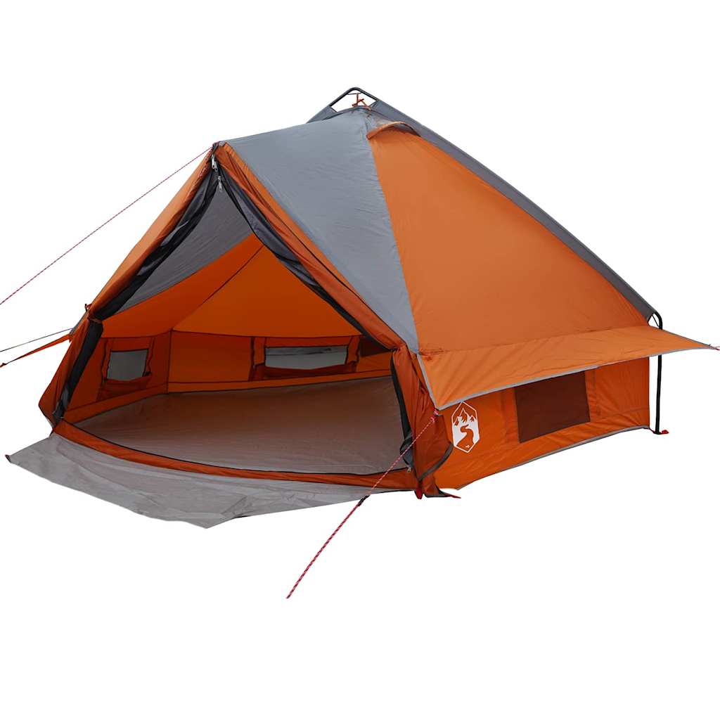 Tenda Teepee per 6 Persone 6 persona Grigio e arancione