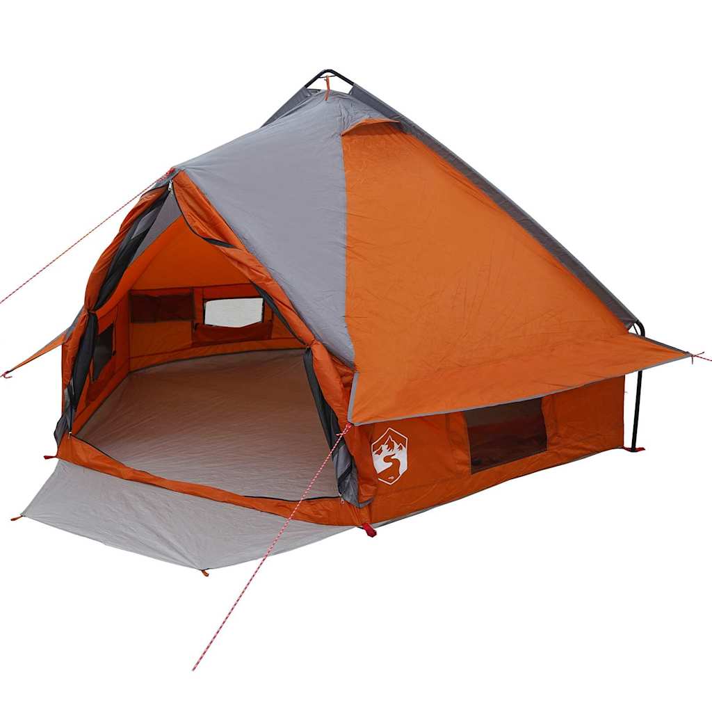 Tenda Teepee per 4 persone 4 persona Grigio e arancione
