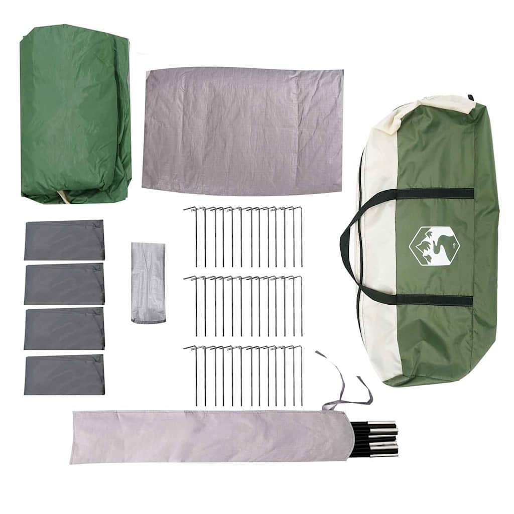Tenda per Famiglia 20 Persone 20 persona Verde e Bianco