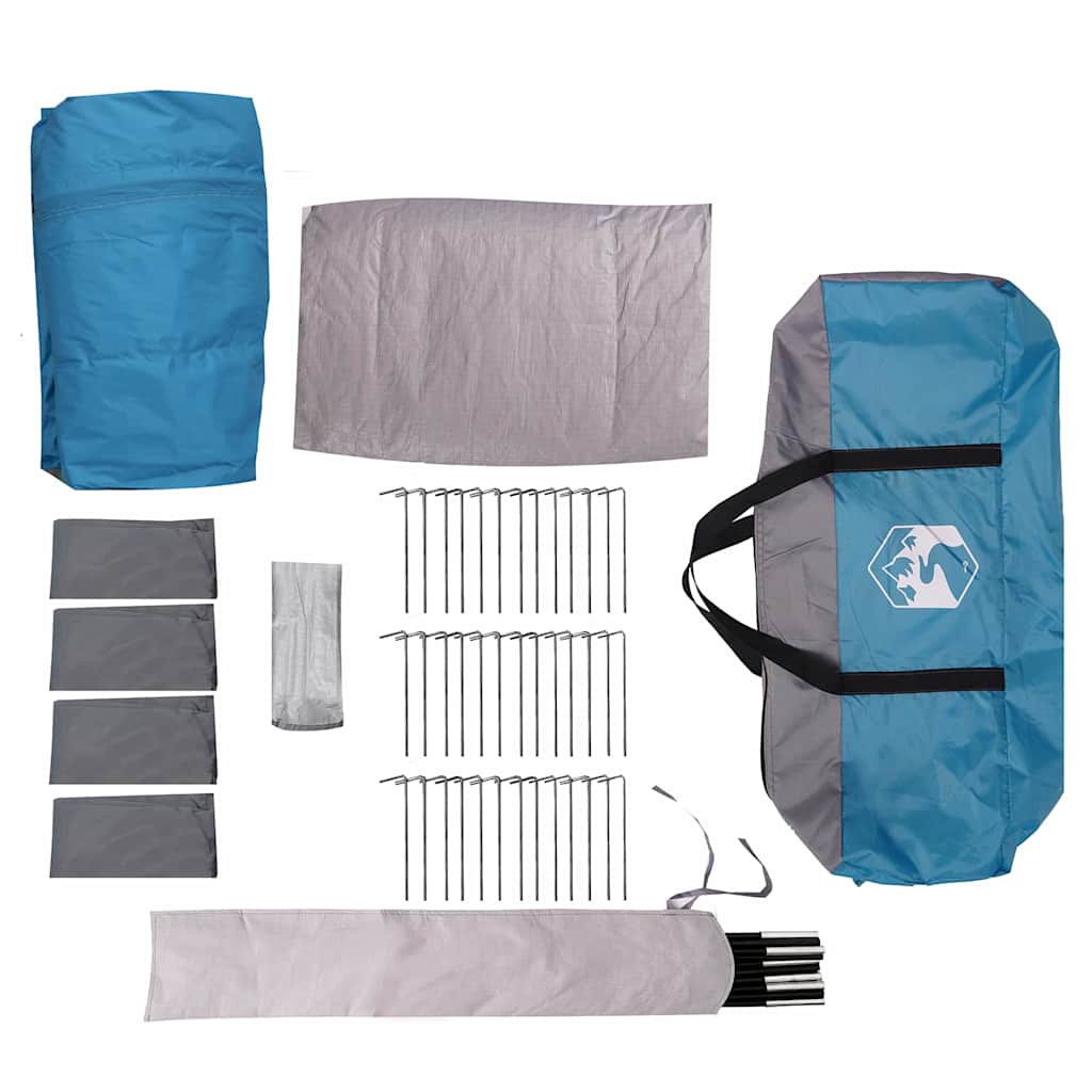 Tenda per Famiglia 20 Persone 20 persona Blu e Grigio