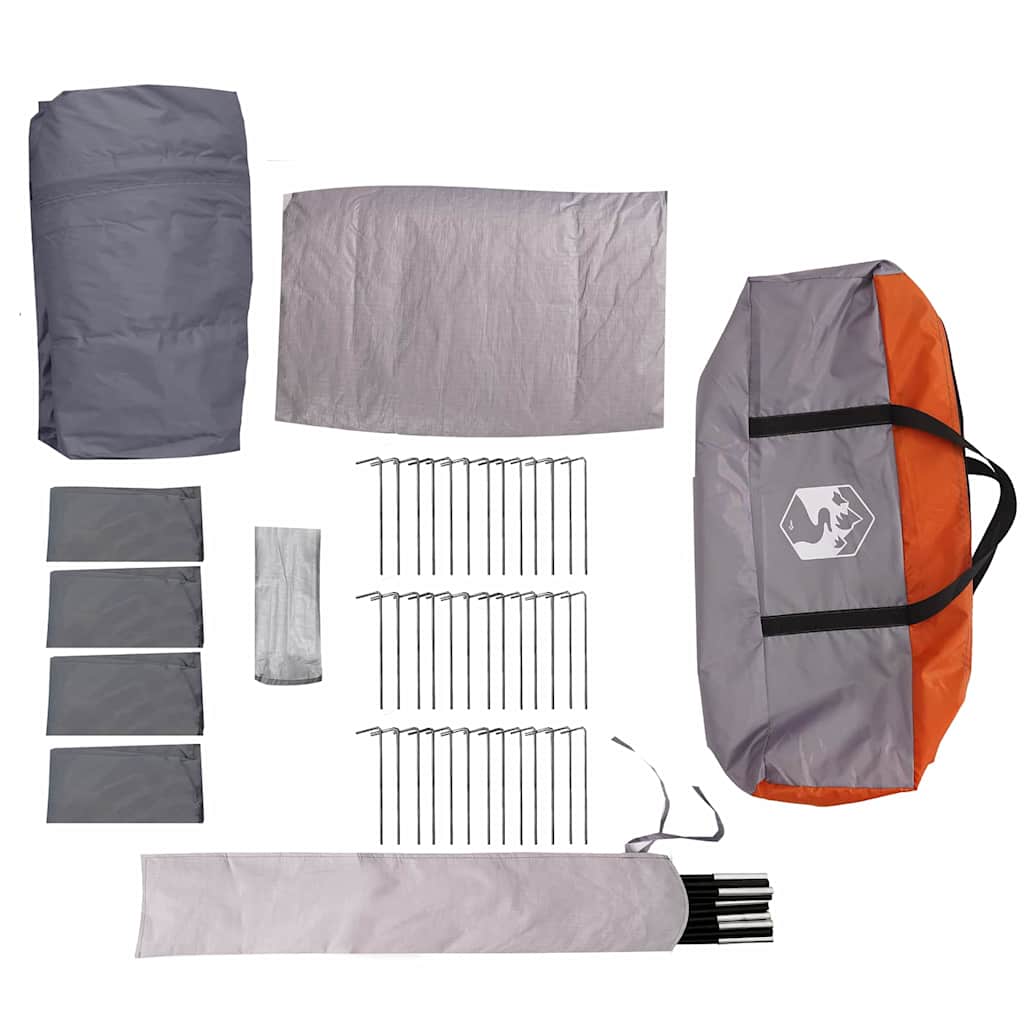 Tenda per Famiglia 20 Persone 20 persona Grigio e arancione