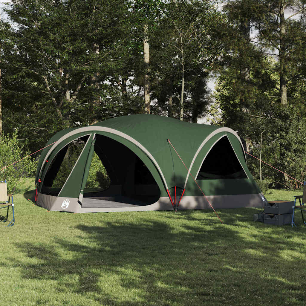 Tenda per famiglie 10 persone Verde e Grigio 460 x 430 x 214 cm