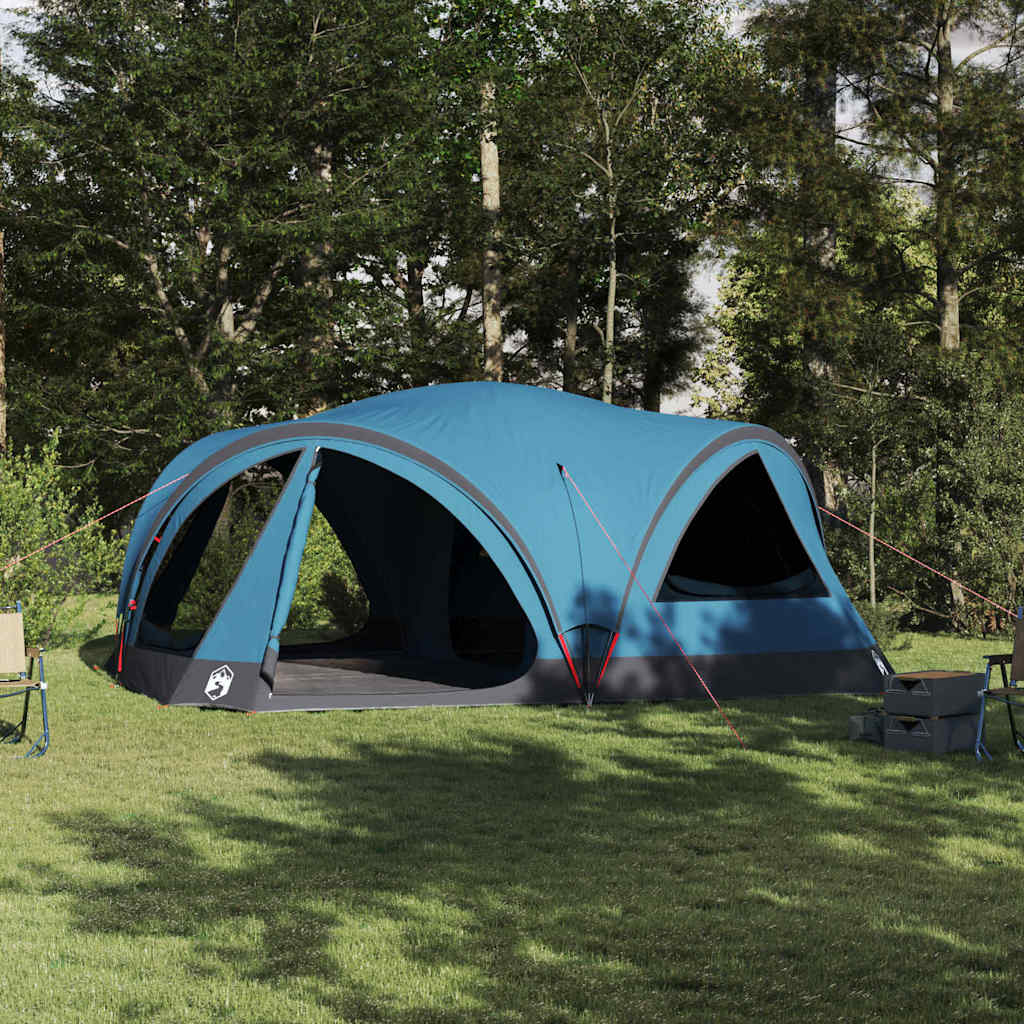 Tenda per famiglie 10 persone Blu e Grigio 460 x 430 x 214 cm
