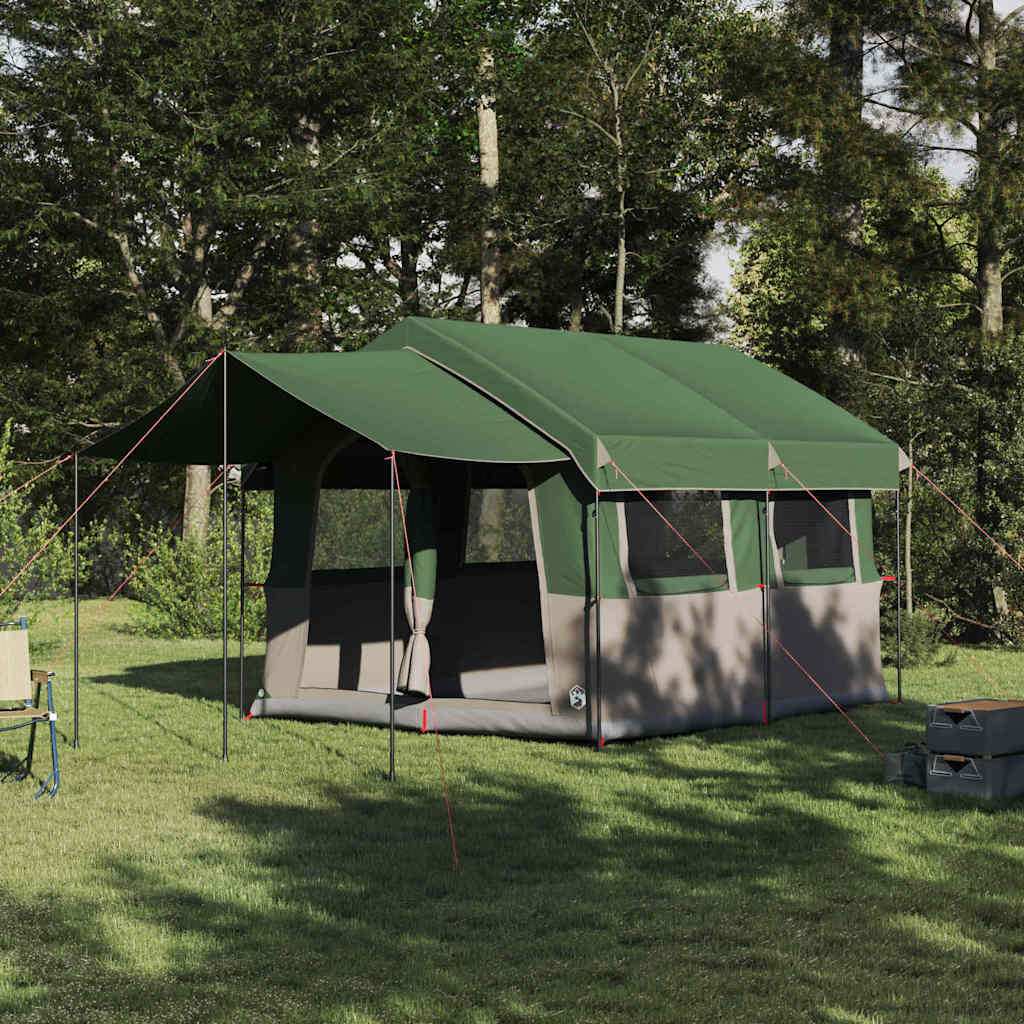 Tenda familiare per 4 persone 4 persona Verde e Bianco