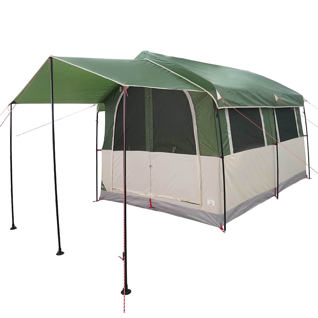 Tenda familiare per 4 persone 4 persona Verde e Bianco