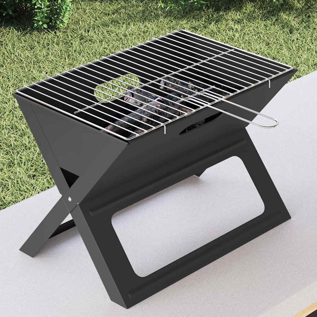 Griglia da Esterno 46 x 31 x 31 cm Acciaio Nero