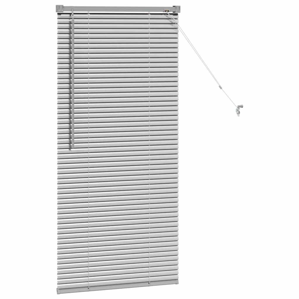 Tenda Veneziana Argento 130 x 65 cm 25 mm Alluminio