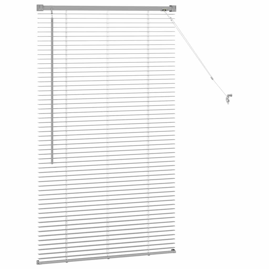 Tenda Veneziana Argento 130 x 70 cm 25 mm Alluminio