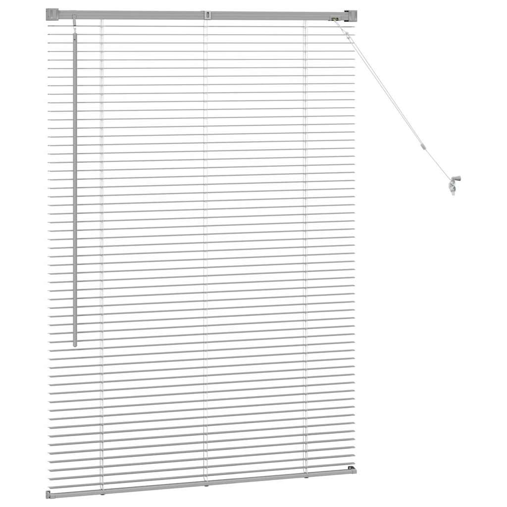 Tenda Veneziana Argento 130 x 95 cm 25 mm Alluminio