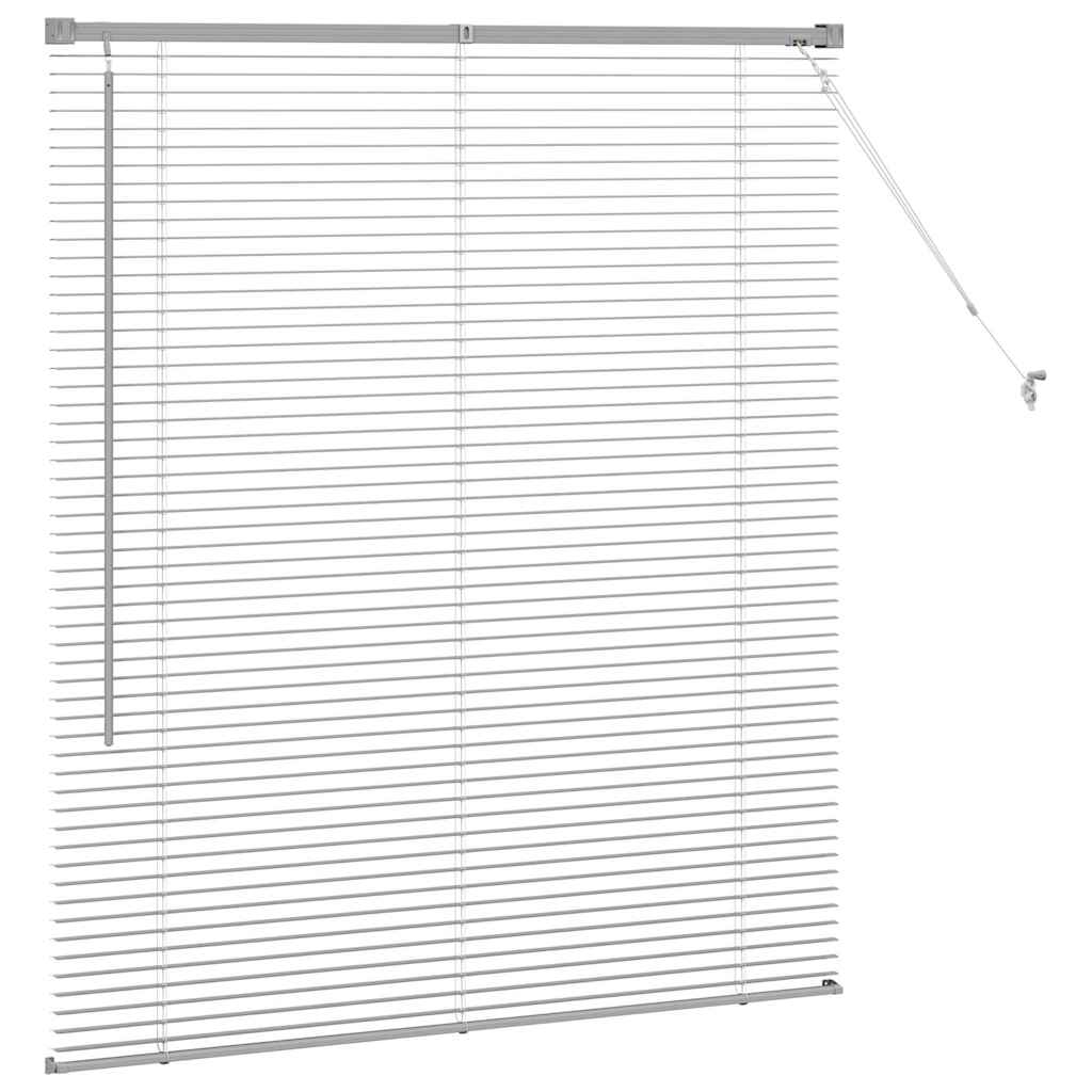 Tenda Veneziana Argento 130 x 120 cm 25 mm Alluminio
