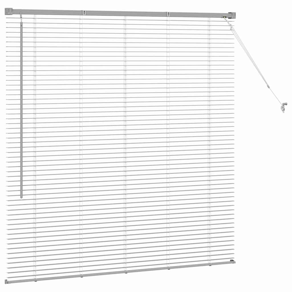 Tenda Veneziana Argento 130 x 125 cm 25 mm Alluminio