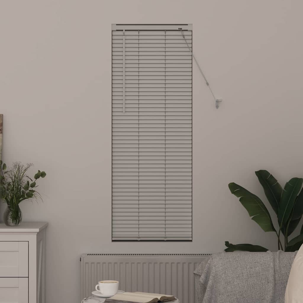 Tenda Veneziana Bianco 130 x 45 cm 25 mm Alluminio