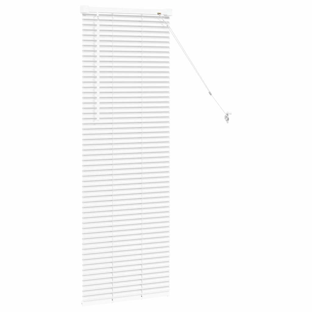 Tenda Veneziana Bianco 130 x 45 cm 25 mm Alluminio