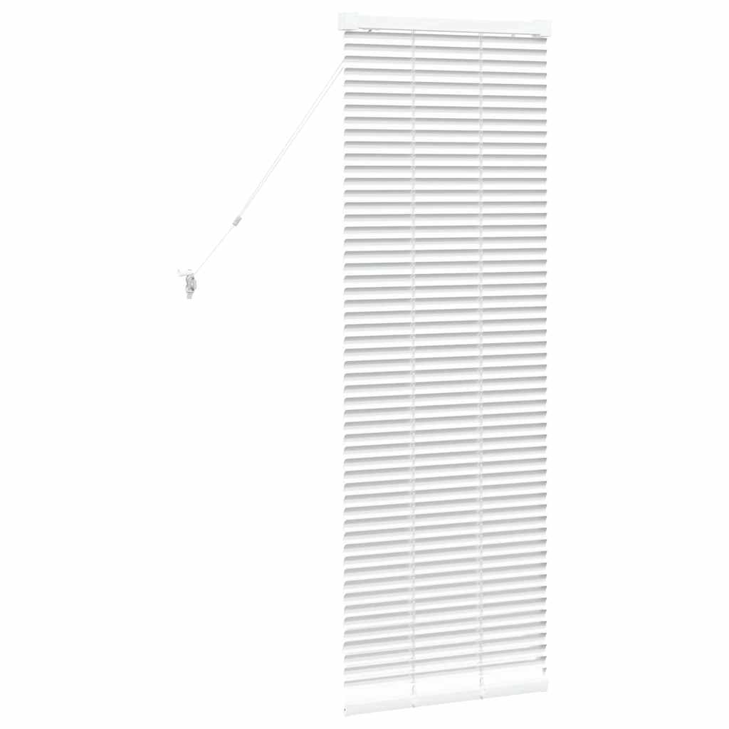 Tenda Veneziana Bianco 130 x 45 cm 25 mm Alluminio