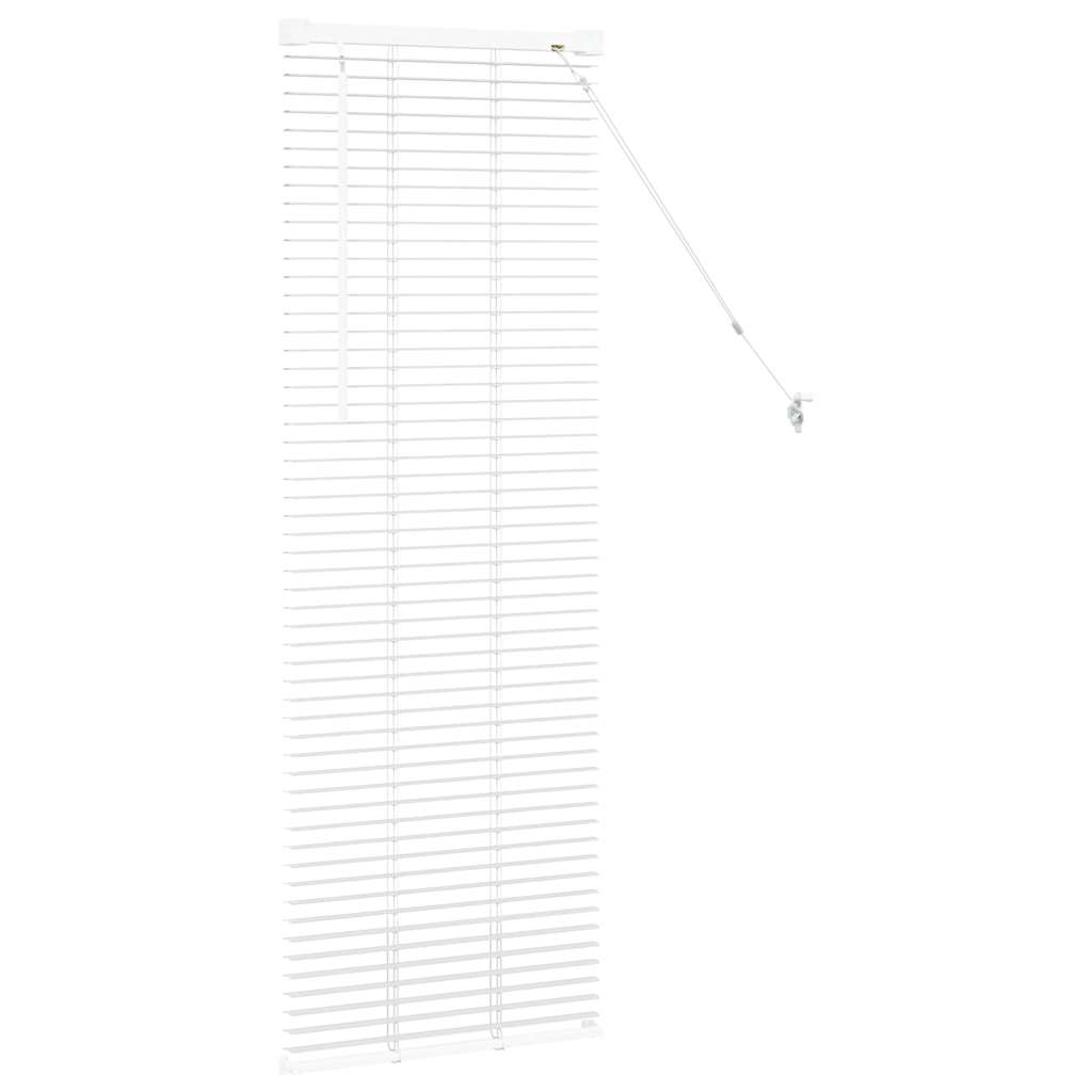 Tenda Veneziana Bianco 130 x 50 cm 25 mm Alluminio