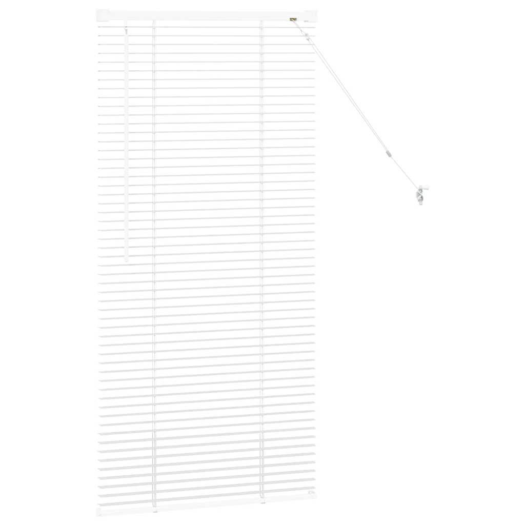 Tenda Veneziana Bianco 130 x 60 cm 25 mm Alluminio