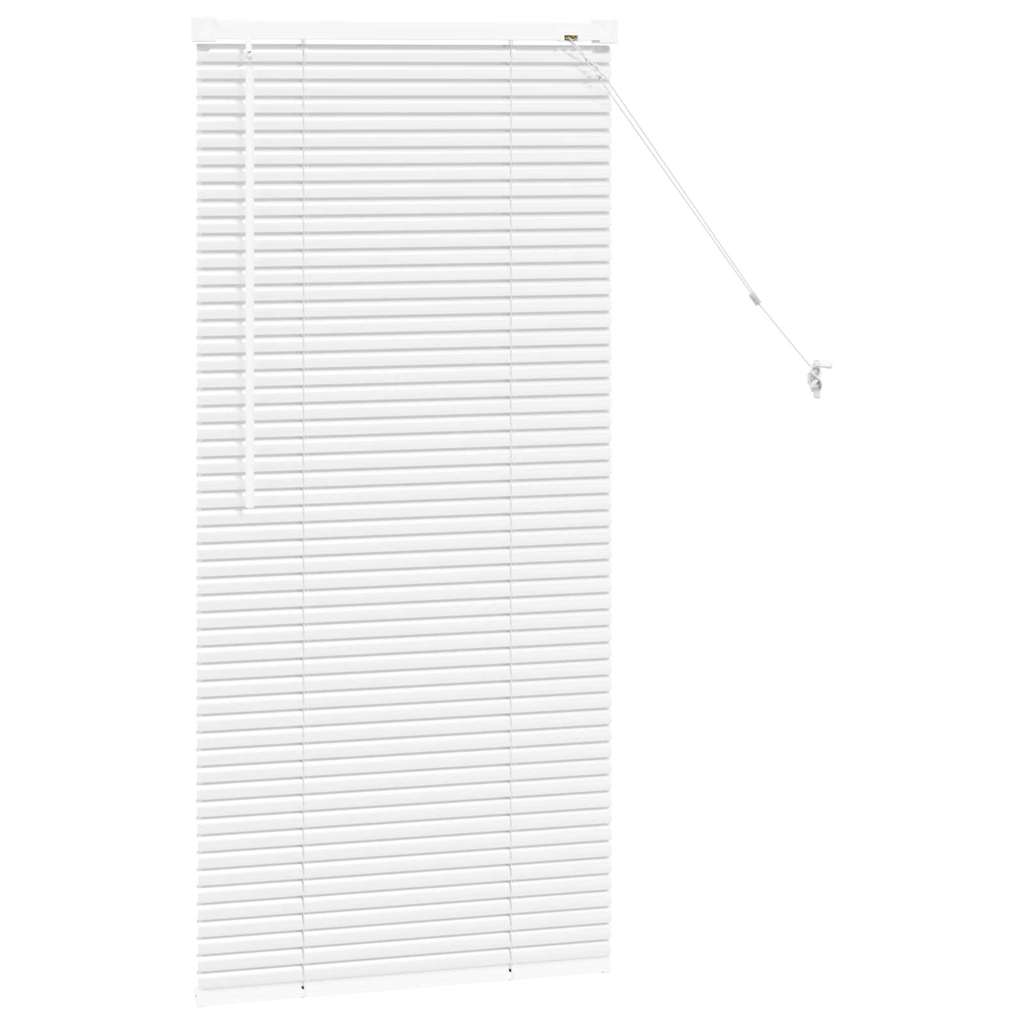 Tenda Veneziana Bianco 130 x 65 cm 25 mm Alluminio