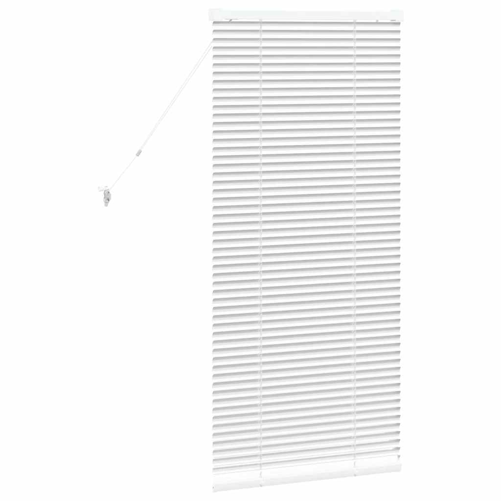 Tenda Veneziana Bianco 130 x 65 cm 25 mm Alluminio