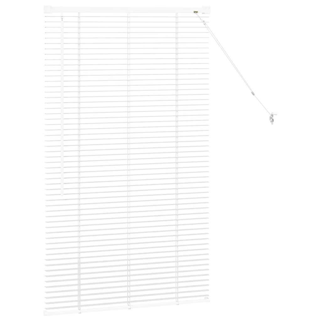 Tenda Veneziana Bianco 130 x 70 cm 25 mm Alluminio