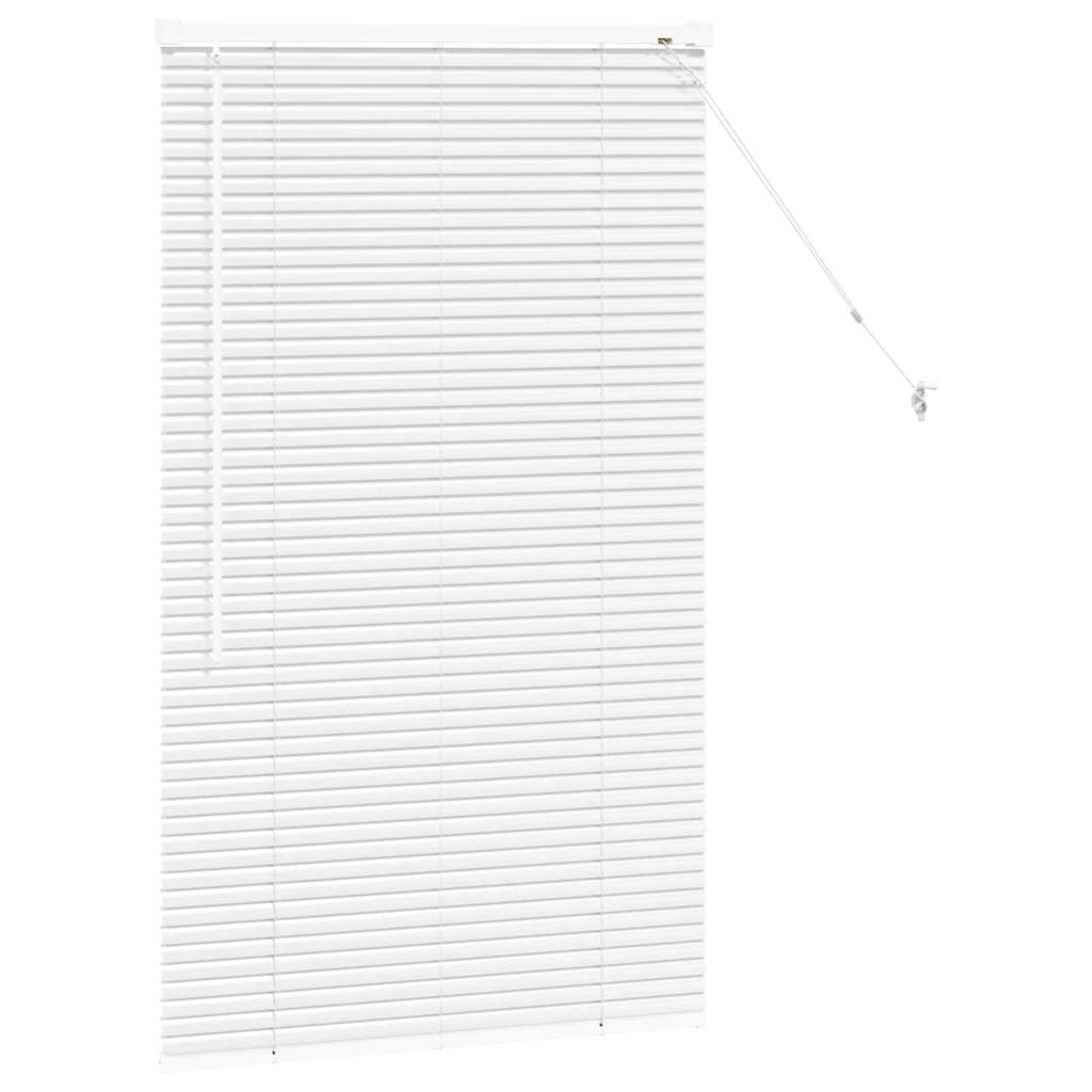 Tenda Veneziana Bianco 130 x 75 cm 25 mm Alluminio