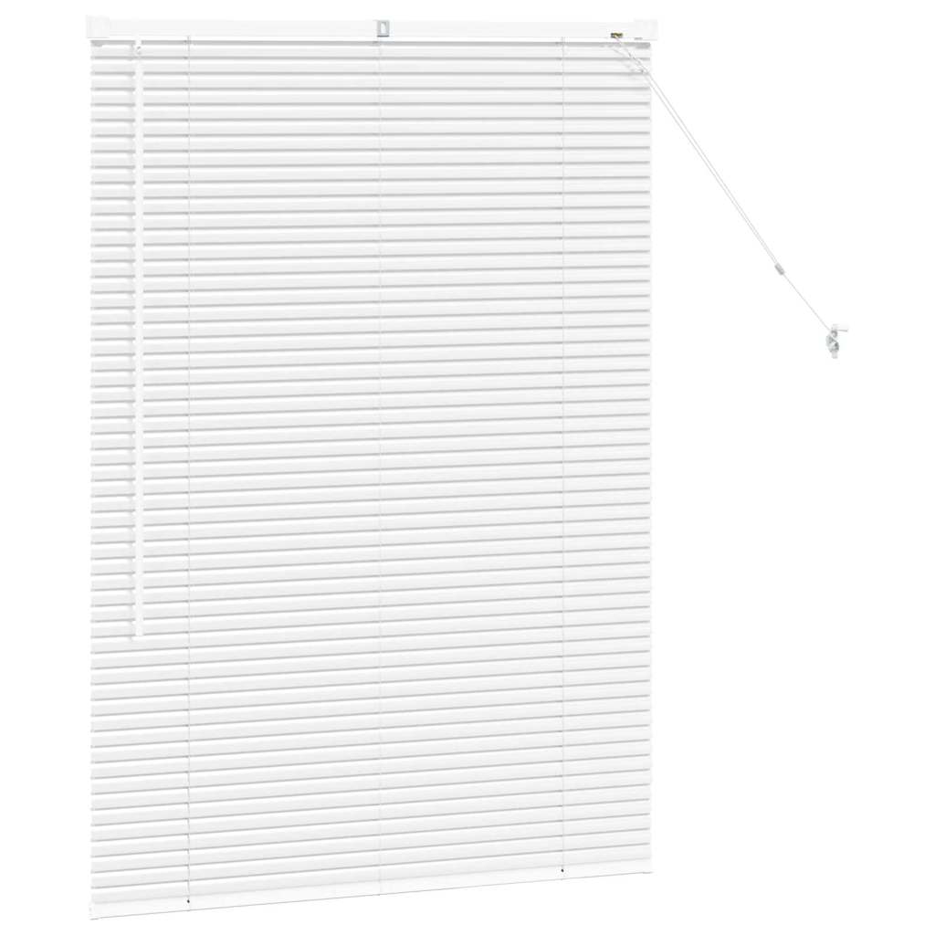 Tenda Veneziana Bianco 130 x 85 cm 25 mm Alluminio