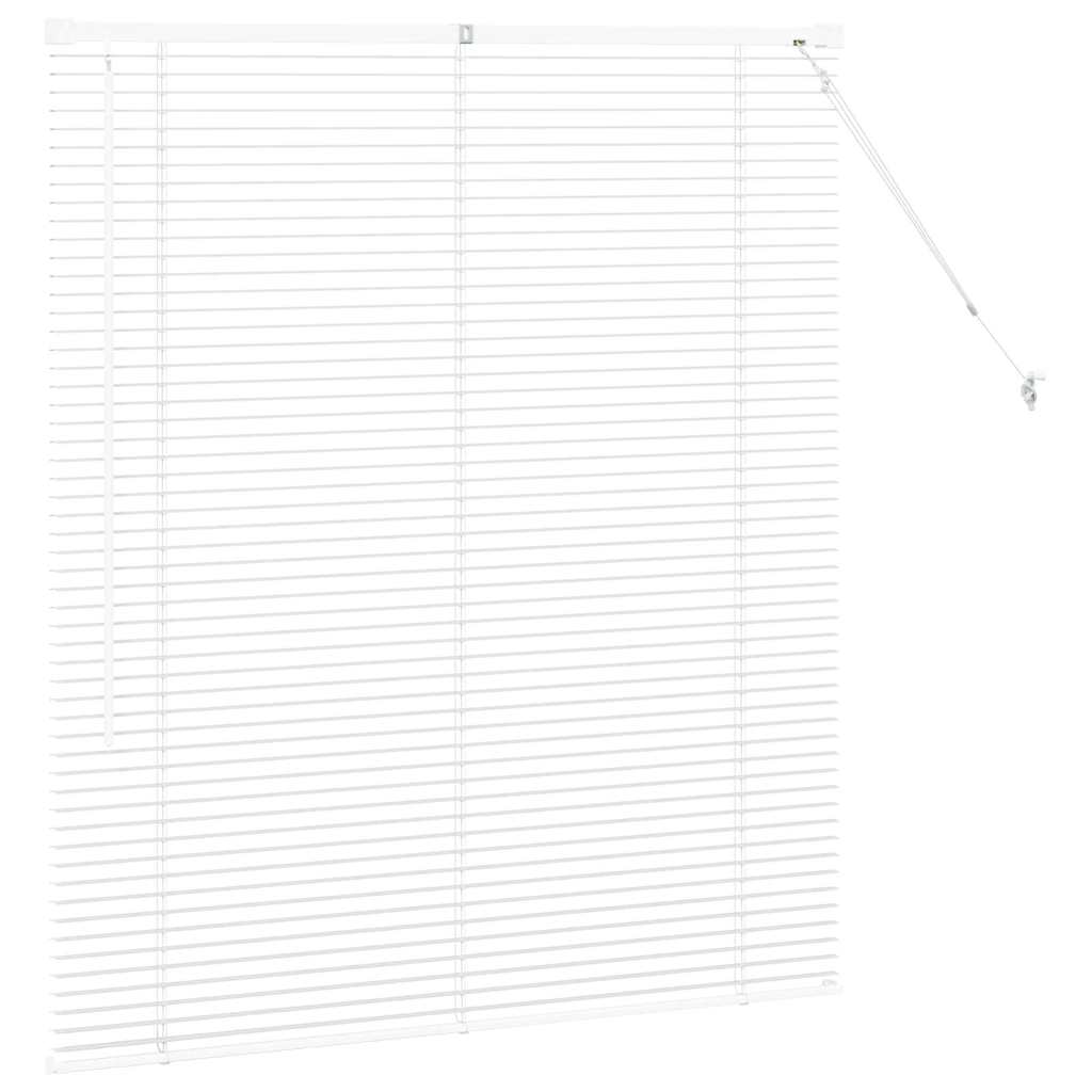 Tenda Veneziana Bianco 130 x 120 cm 25 mm Alluminio
