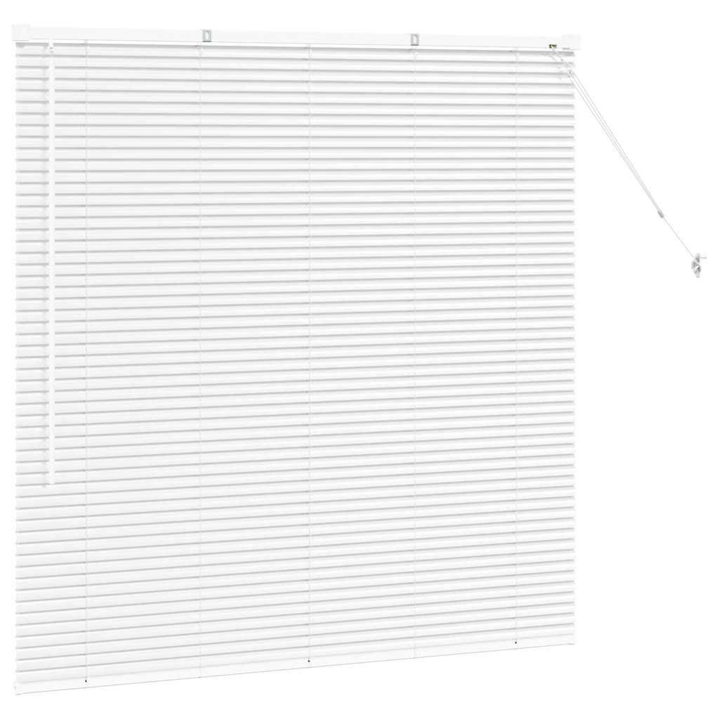 Tenda Veneziana Bianco 130 x 125 cm 25 mm Alluminio