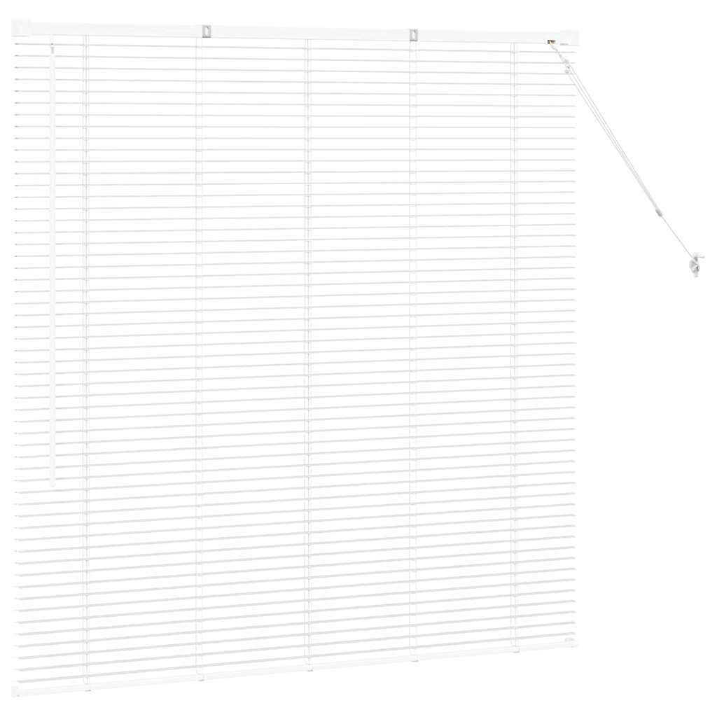 Tenda Veneziana Bianco 130 x 125 cm 25 mm Alluminio