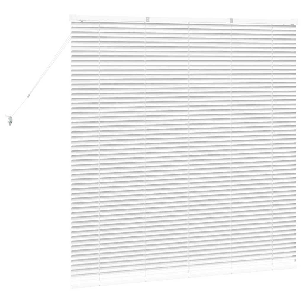 Tenda Veneziana Bianco 130 x 125 cm 25 mm Alluminio