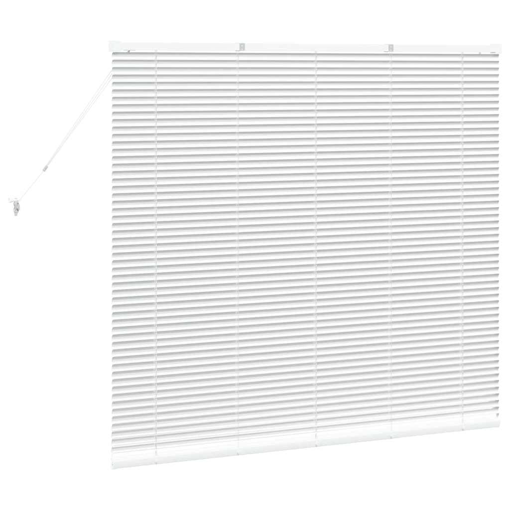 Tenda Veneziana Bianco 130 x 145 cm 25 mm Alluminio