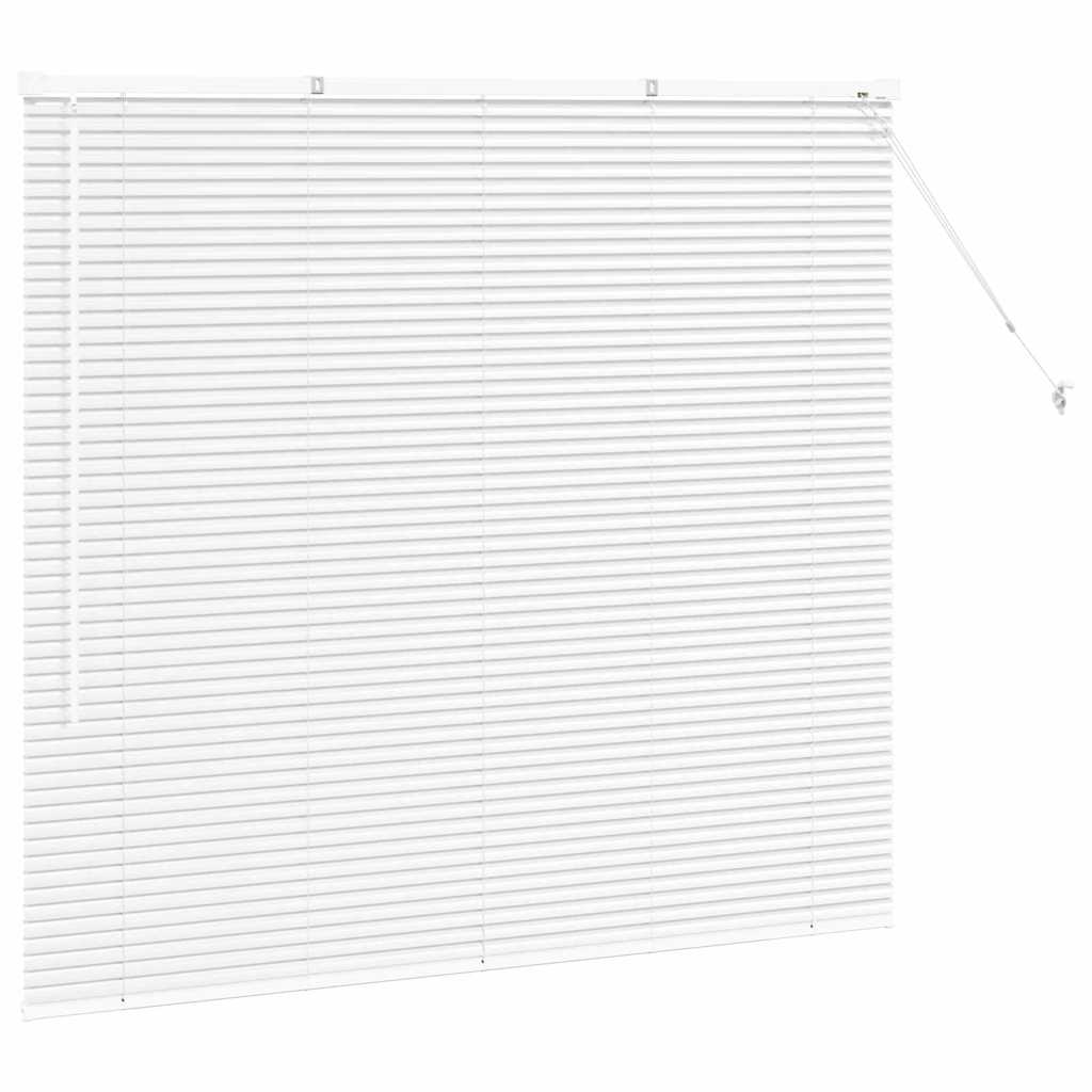 Tenda Veneziana Bianco 130 x 150 cm 25 mm Alluminio
