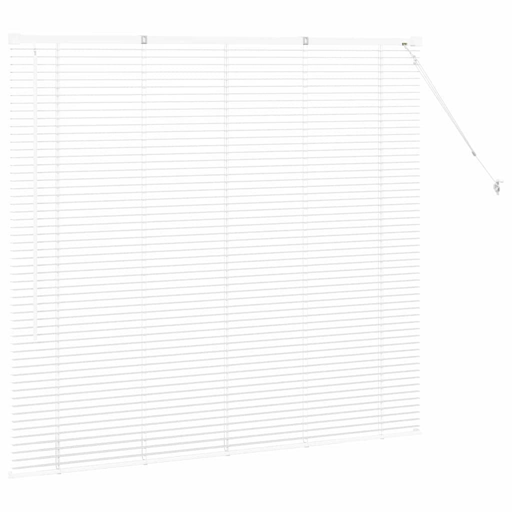 Tenda Veneziana Bianco 130 x 150 cm 25 mm Alluminio