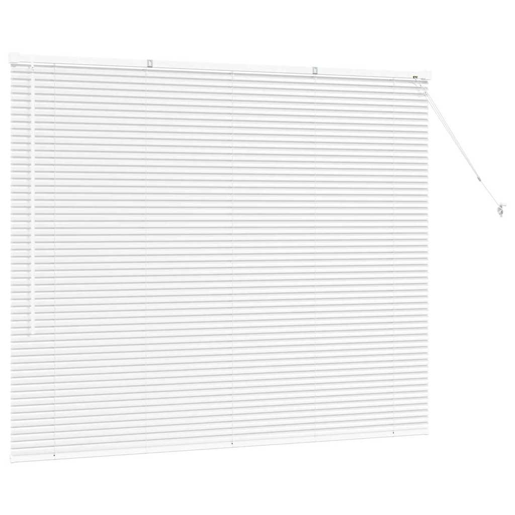 Tenda Veneziana Bianco 130 x 155 cm 25 mm Alluminio