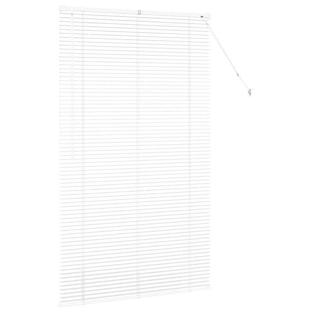 Tenda Veneziana Bianco 175 x 105 cm 25 mm Alluminio