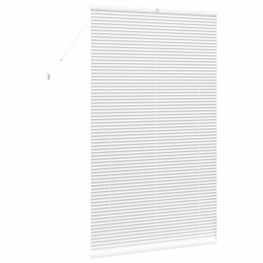 Tenda Veneziana Bianco 175 x 105 cm 25 mm Alluminio