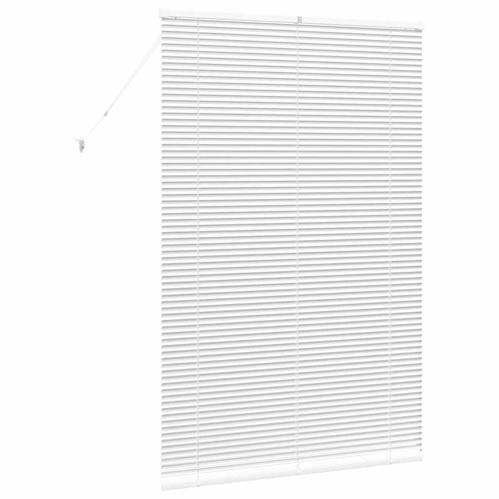 Tenda Veneziana Bianco 175 x 120 cm 25 mm Alluminio