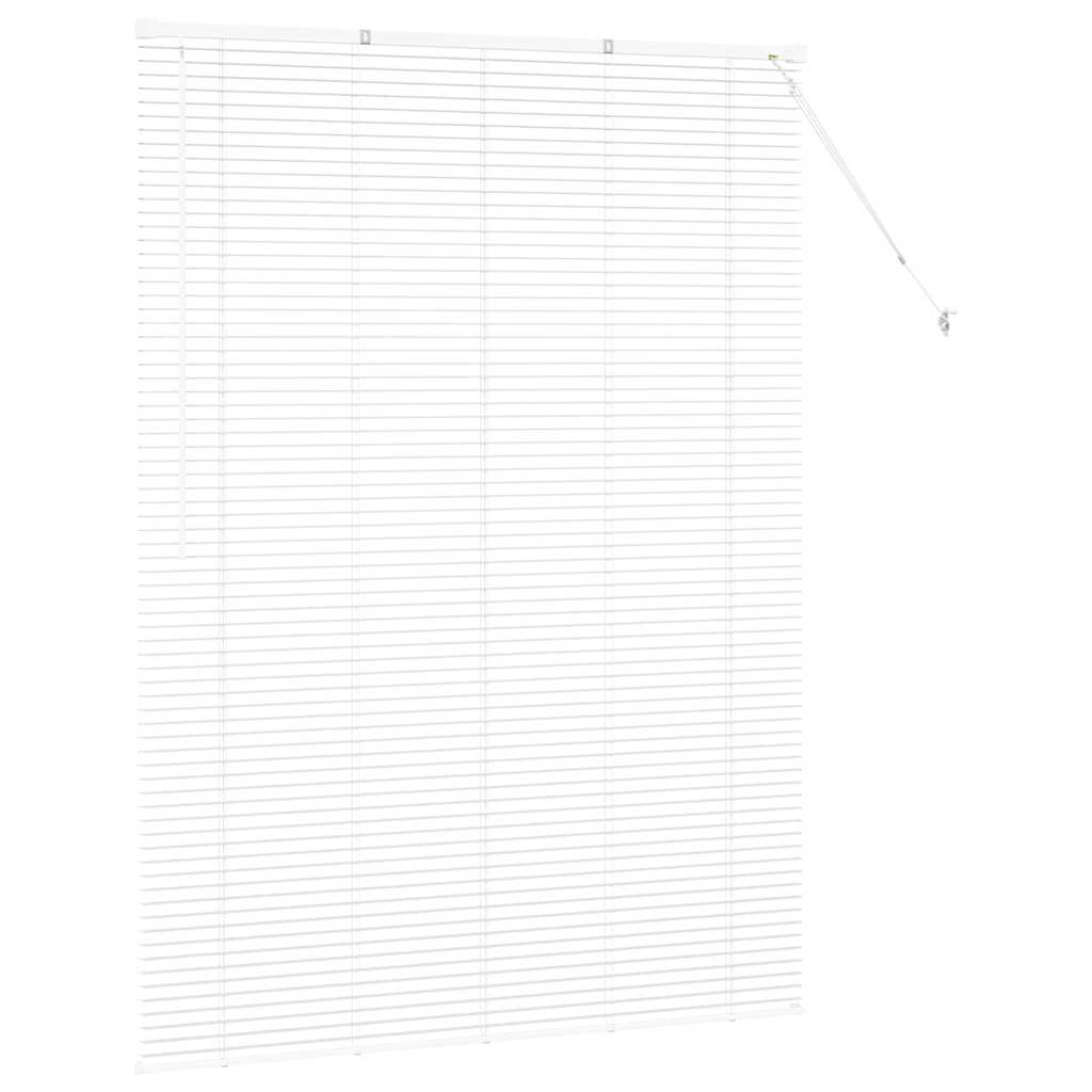 Tenda Veneziana Bianco 175 x 130 cm 25 mm Alluminio