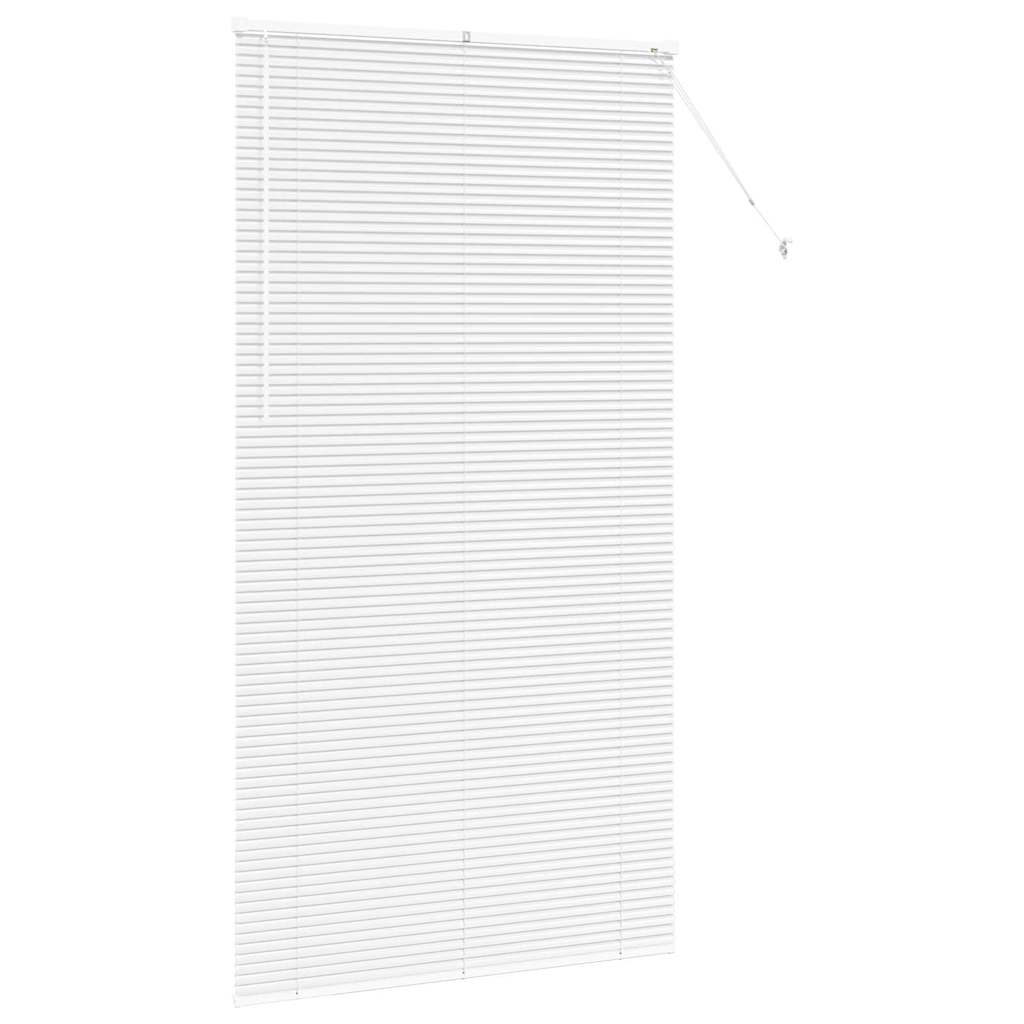Tenda Veneziana Bianco 220 x 120 cm 25 mm Alluminio