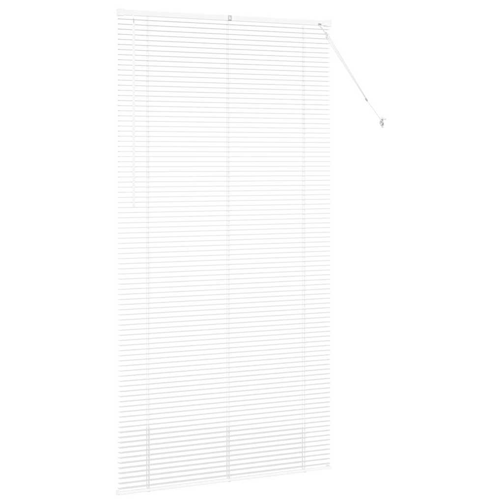 Tenda Veneziana Bianco 220 x 120 cm 25 mm Alluminio