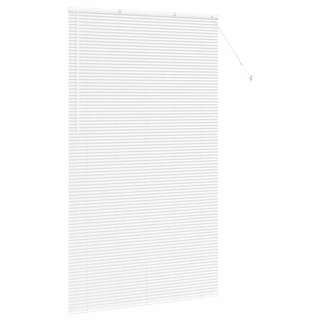Tenda Veneziana Bianco 220 x 130 cm 25 mm Alluminio